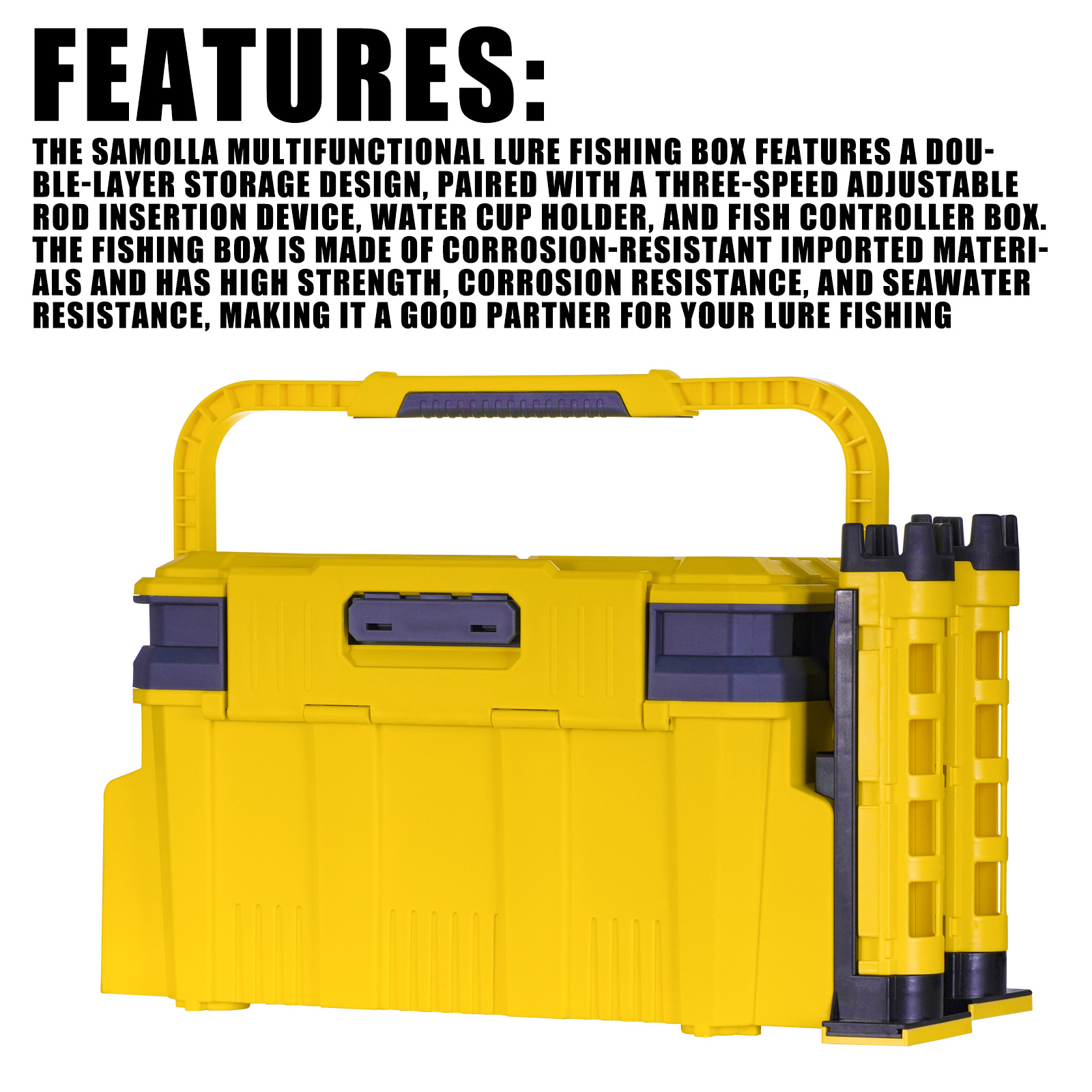 New Large Fishing Box Suit 19. - Fishing Kayak Crate 评论和价格